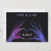 Röntgen-Hände machen Herz Save the Date (Vorderseite)