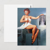 Röntgen Pin Up Postkarte (Vorne/Hinten)