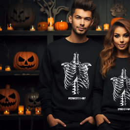 Röntgen Rib Cage Funny Halloween Anpassen Sweatshirt