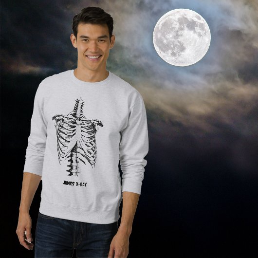Röntgen Rib Cage Funny Halloween Anpassen Sweatshirt