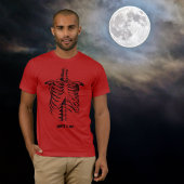 Röntgen Rib Cage Funny Halloween Anpassen Tri-Blend Shirt