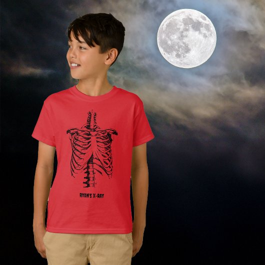 Röntgen Rib Cage Funny Halloween Kinder individual T-Shirt