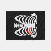 Röntgen-Röntgen-Röntgen-Kids Funny Valentine Sk Fleecedecke (Vorderseite (Horizontal))