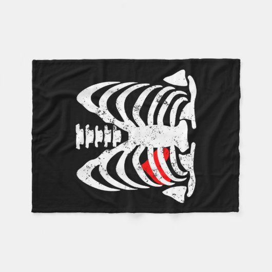 Röntgen-Röntgen-Röntgen-Kids Funny Valentine Sk Fleecedecke (Vorderseite (Horizontal))