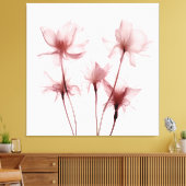 Röntgen-Rosa-Carnation-Blume Leinwanddruck (Insitu (Wohnzimmer))