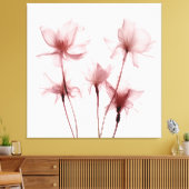 Röntgen-Rosa-Carnation-Blume Leinwanddruck (Insitu (Wohnzimmer))