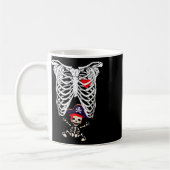 Röntgen Skeleton Funny Pregnancy Kaffeetasse (Links)