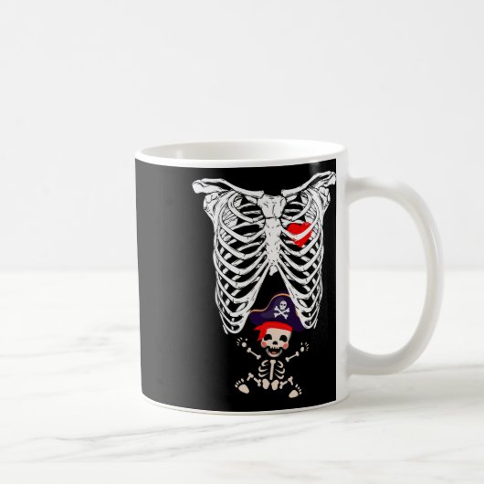 Röntgen Skeleton Funny Pregnancy Kaffeetasse (Rechts)