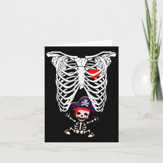 Röntgen Skeleton Funny Pregnancy Karte (Vorderseite)