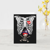 Röntgen Skeleton Funny Pregnancy Karte (Gelbe Blume)