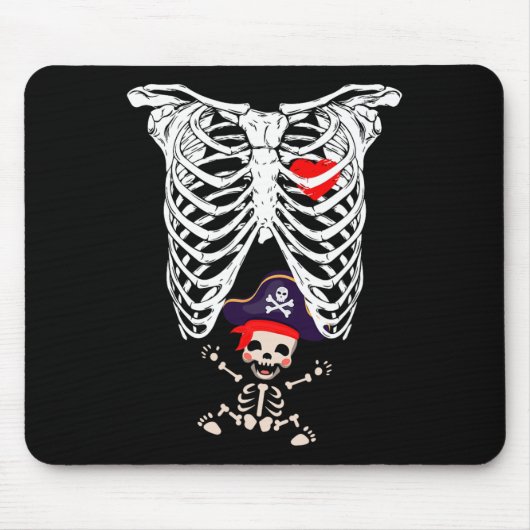 Röntgen Skeleton Funny Pregnancy Mousepad (Vorne)