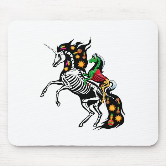 Röntgen Skeleton Reiten Mousepad (Vorne)
