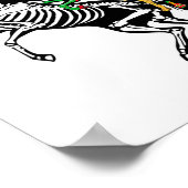 Röntgen Skeleton Reiten Poster (Ecke)