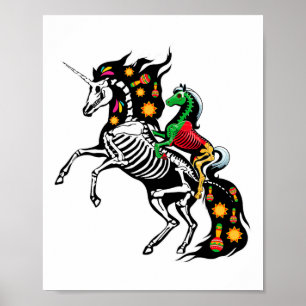 Röntgen Skeleton Reiten Poster