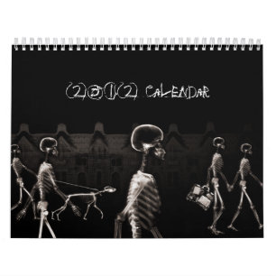 Röntgen-Skelette Mitternachtsspaziergang Schwarz S Kalender