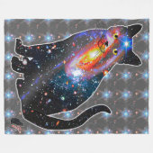 Röntgen-Stelle in der Katzenleder Fleecedecke (Vorderseite (Horizontal))