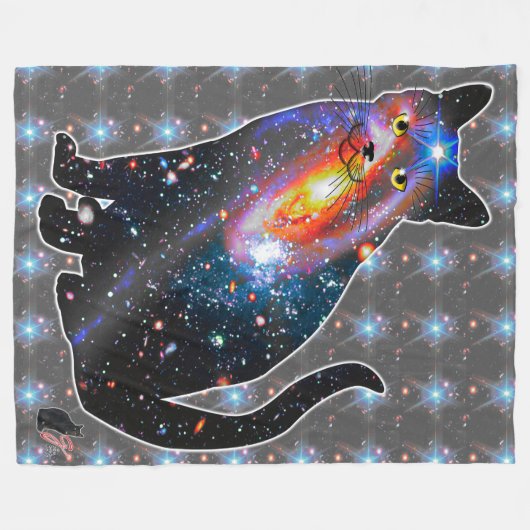 Röntgen-Stelle in der Katzenleder Fleecedecke (Vorderseite (Horizontal))