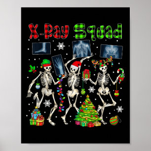 Röntgen-Team Weihnachten Drei Santa-Rentier-Elf Rö Poster