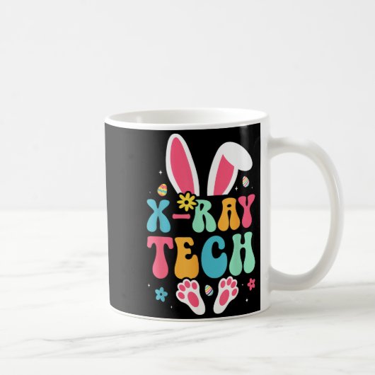 Röntgen-Tech-Hasen-Eier-Radiologie-Ostertag Kaffeetasse (Rechts)