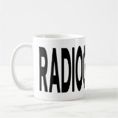 Röntgenassistent Black Typografie Kaffeetasse (Links)