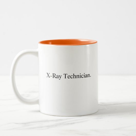 Röntgenassistent, Röntgenassistentin, Radiologiete Zweifarbige Tasse (Links)