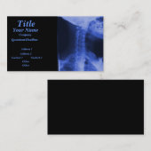 Röntgenaufnahme 2 - elektromagnetisches Blau Visitenkarte (Vorne/Hinten)