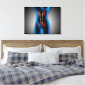 Röntgenaufnahme des weiblichen Körpers mit Fortpfl Leinwanddruck (Insitu (Schlafzimmer))