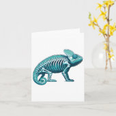 Röntgenbild Chameleon Körperanatomie Skelett Karte (Gelbe Blume)