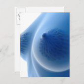 Röntgenbild der weiblichen Brustanatomie Postkarte (Vorne/Hinten)