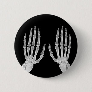 Röntgenbild Skeletthände menschliche Anatomie Foto Button