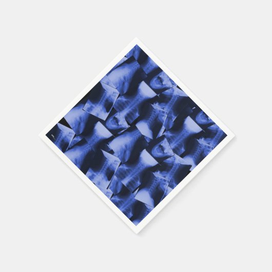 Röntgenblau Serviette (Ecke)
