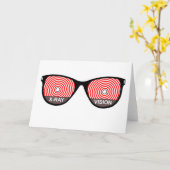 Röntgenblick-Glas-Gruß-Karte Karte (Gelbe Blume)