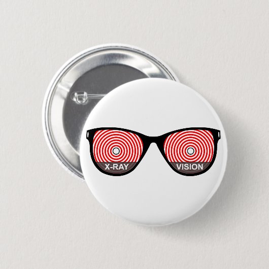 Röntgenblick-Glas-Knopf Button (Vorne & Hinten)