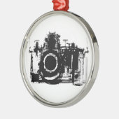 RÖNTGENBLICK-KAMERA - SCHWARZES U. WEISS SILBERNES ORNAMENT (Links)