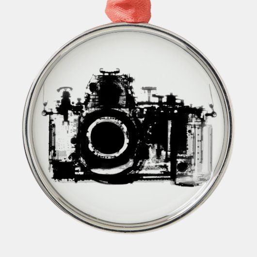 RÖNTGENBLICK-KAMERA - SCHWARZES U. WEISS SILBERNES ORNAMENT (Vorne)