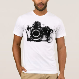 RÖNTGENBLICK-KAMERA-SCHWARZES U. WEISS T-Shirt