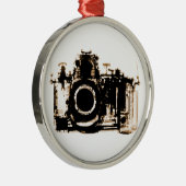 RÖNTGENBLICK-KAMERA - SEPIA SILBERNES ORNAMENT (Rechts)
