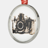 RÖNTGENBLICK-KAMERA - SEPIA SILBERNES ORNAMENT (Links)
