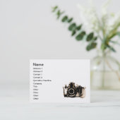 RÖNTGENBLICK-KAMERA - SEPIA VISITENKARTE (Stehend Vorderseite)