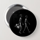 RÖNTGENBLICK-SKELETON PAARE REISENDES B&W BUTTON (Vorne & Hinten)
