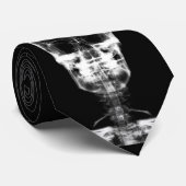 RÖNTGENBLICK-SKELETON SCHÄDEL - B&W KRAWATTE (Gerollt)