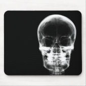 RÖNTGENBLICK-SKELETON SCHÄDEL - B&W MOUSEPAD (Vorne)