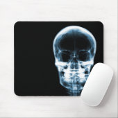 RÖNTGENBLICK-SKELETON SCHÄDEL - Blau Mousepad (Mit Mouse)