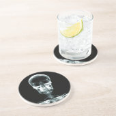 RÖNTGENBLICK-SKELETON SCHÄDEL - VORLAGE SANDSTEIN UNTERSETZER (Seite)