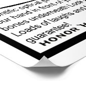 Röntgenbrille, lustige Vintage Cartoon-Illustratio Poster (Ecke)