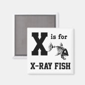Röntgenfisch Magnet (Vorderseite/Rückseite)