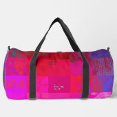 Röntgenmädchen Glitch Art Gitter Hot Pink Duffle Bag (Vorderseite)