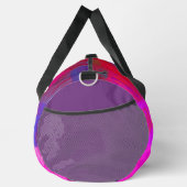 Röntgenmädchen Glitch Art Gitter Hot Pink Duffle Bag (Rechts)