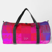 Röntgenmädchen Glitch Art Gitter Hot Pink Duffle Bag (Rückseite)
