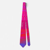 Röntgenmädchen Glitch Art Gitter Hot Pink Krawatte (Vorderseite)